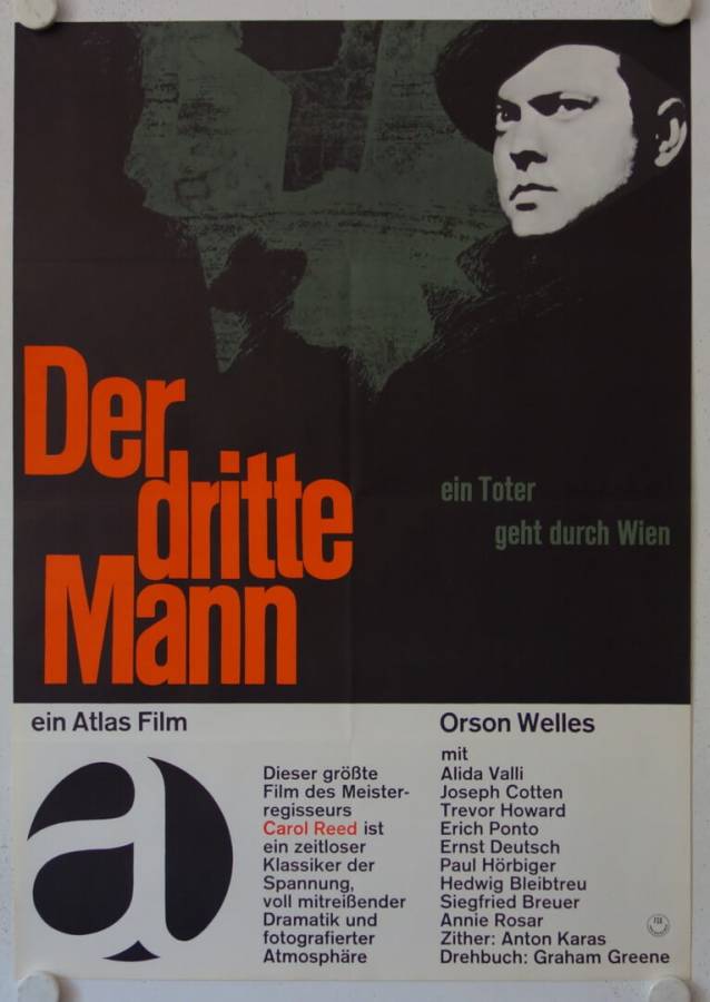 Der Dritte Mann originales deutsches Filmplakat